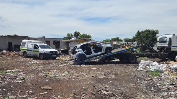 Stolen vehicle, stripped for parts — photo 39